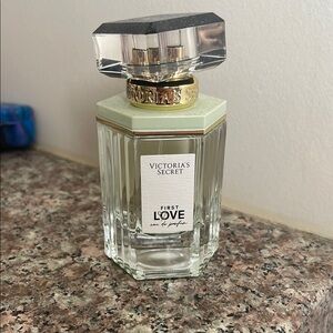 Victoria's Secret First Love Perfume with Gold and Black Accents
